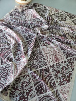 Şehnaz Vual İpek Şal 10103 - Vizon Bordo