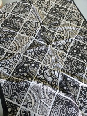 Şehnaz Vual İpek Şal 10103 - Siyah Taş