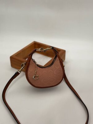 Coach Gofraj küçük boy ay çanta nude çanta