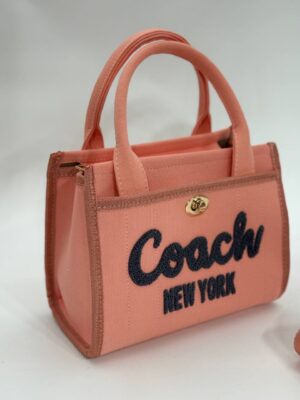 Coach canvas küçük boy pembe çanta