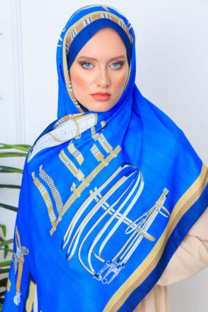 pamuk soft şal - 32014 İndigo