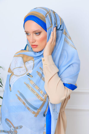 pamuk soft şal - 32014 Bebe Mavi