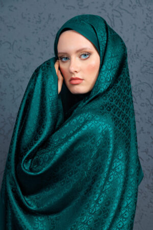 Dior  İthal Yün  İpek Şal Tam Set Kutulu Sertifikalı-Zümrüt