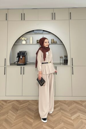 Premium Oysho Elina  İkili Takım TK100246  - Taş