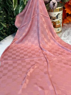 Dama Desen Jakar Şal - Açık Pembe