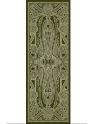 Rüya Tınısı Desen Şal  469-018 - V-3 - Yağ Yeşili