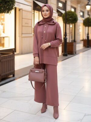 Premium Oysho Edoril İkili Takım TK100255 - Gül Kurusu