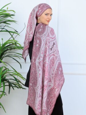 Mirşah Desen Şal  469-021 - V-15 - Mürdüm