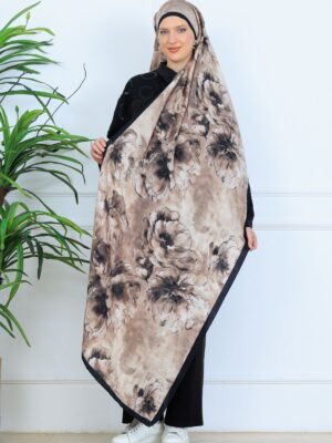 Zemheri Desen Şal  469-023 - V-1 -  Dumanlı Siyah