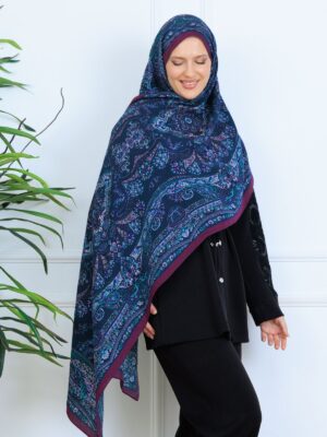 Ravza Desen Şal  469-019 - V-5 - Lavanta