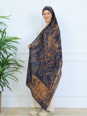 Derin Yansıma Desen Şal  469-017 - V-11 - Altın Bronz