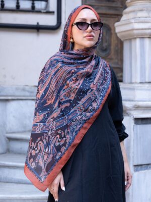 Etro Pamuk İpek Şal 52340 - Turuncu