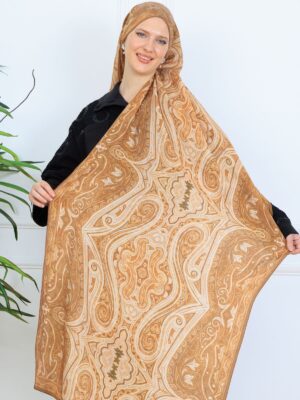 Mirşah Desen Şal  469-021 - V-10 - Karamel