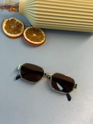 Celine Triomphe Metal Square Güneş Gözlüğü - Kahve