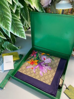 İthal Kutulu +% 100 İpek 12 mm Eşarp - Koyu Lacivert