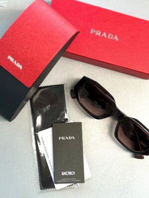 Prada Original Premium Full Set Güneş Gözlüğü -Kahve