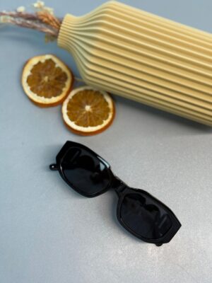 Versace Medusa Dikdörtgen Güneş Gözlüğü - Siyah