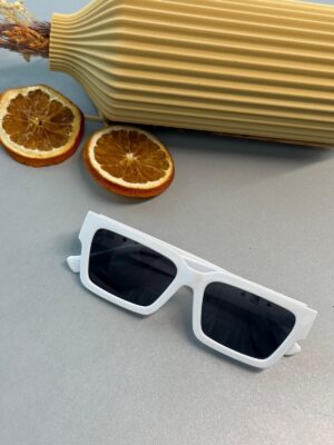 Versace Medusa Biggie Dikdörtgen Güneş Gözlüğü - Beyaz