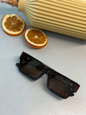 Versace Medusa Biggie Dikdörtgen Güneş Gözlüğü - Kahve