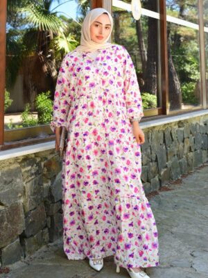 Zenella Elbise L100108 - Şeker Pembe