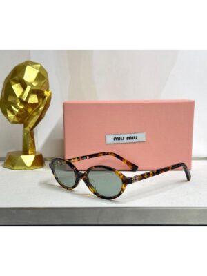 Mıu Mıu İthal Oval Güneş Gözlüğü - Mavi