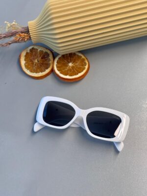 Celine Triomphe XL 01 CL - Dikdörtgen Güneş Gözlüğü - Beyaz