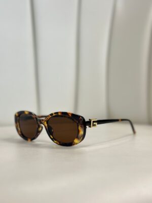 Oval Güneş Gözlüğü- Kahve