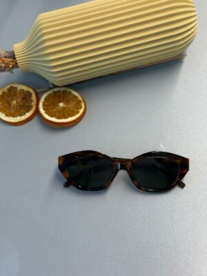 Cat-Eye Güneş Gözlüğü -Havana / Green