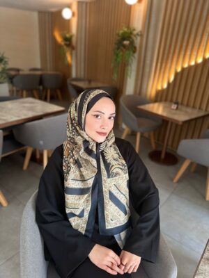 Etro Desen New Pamuk Soft Şal 23012 - Karamel