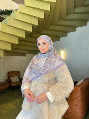 Şehnaz Vual İpek Şal 10103 - Lavanta