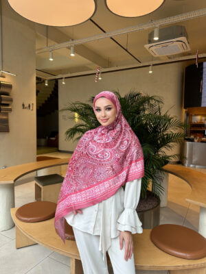 Şehzade Vual İpek Şal 10102 - Pembe