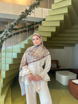 Şehnaz Vual İpek Şal 10103 - Acı Kahve