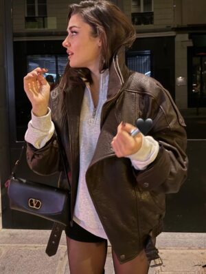 Ysl Deri Ceket CKT1002199 - Kahve