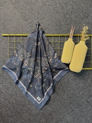 Naturel Pamuk İpek Eşarp -545658-Kül Yaprağı