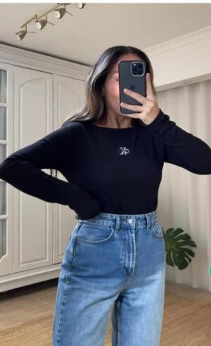 Calvin Klein Premium Uzun Kol Body BD100286 - Siyah