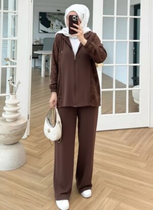 Alo Vintage İkili Takım - Kahve