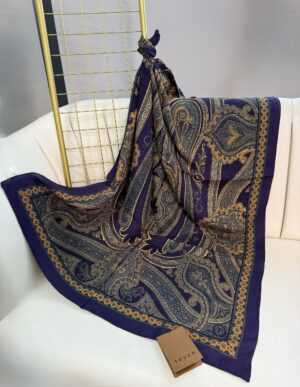 Touch İthal Pamuk İpek Şal-63454-Mor