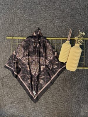 Naturel Pamuk İpek Eşarp-545658-Gece çiçeği