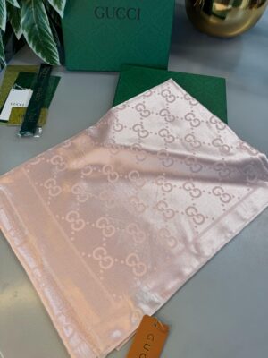 İthal Yün  İpek Şal Tam Set Kutulu Sertifikalı-Pudra