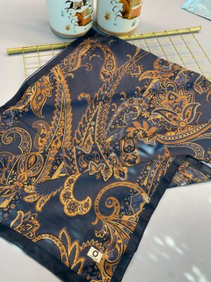 İnci Gecesi Desen Pamuk İpek Şal-10004-ANTRASİT