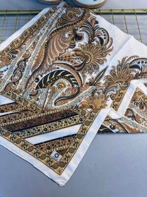 Etro Desen New Pamuk Soft Şal 23012-Hardal