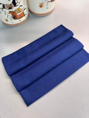 Çiçek   Desen Pamuk İpeksi Jakar Şal-53354-Lacivert