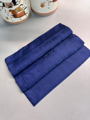 Mozaik Desen Pamuk İpeksi Jakar Şal-53354-Lacivert