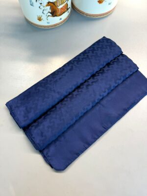 Puzzle Desen Pamuk İpeksi Jakar Şal-53354-Lacivert