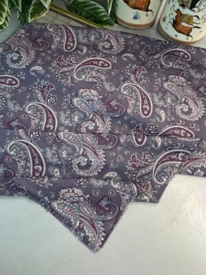 Etno Noir Naturel Pamuk Şal-202452-Lila