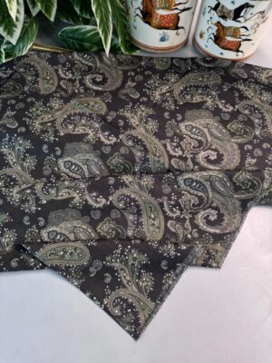 Etno Noir Naturel Pamuk Şal-202452-Haki