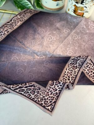 TINY LEOPAR PAMUK DESEN ŞAL-6202616-LATTE