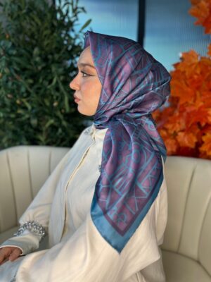 Vual İpek Eşarp-6203662-Turkuaz