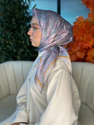 Vual İpek Eşarp-6203662-Pudra