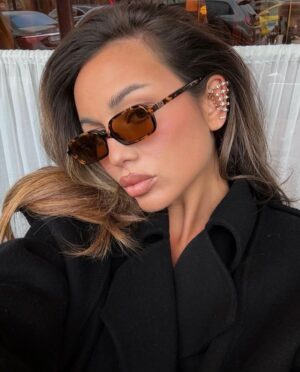 Mıu Mıu İthal Kare Güneş Gözlüğü - Kahve